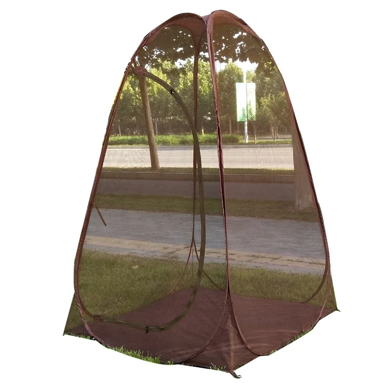 

Automatic Spring Quick Open Steel Wire Mosquito Mesh Tent Pop Up Single Person Outdoor Camping Summer Meditation Tent