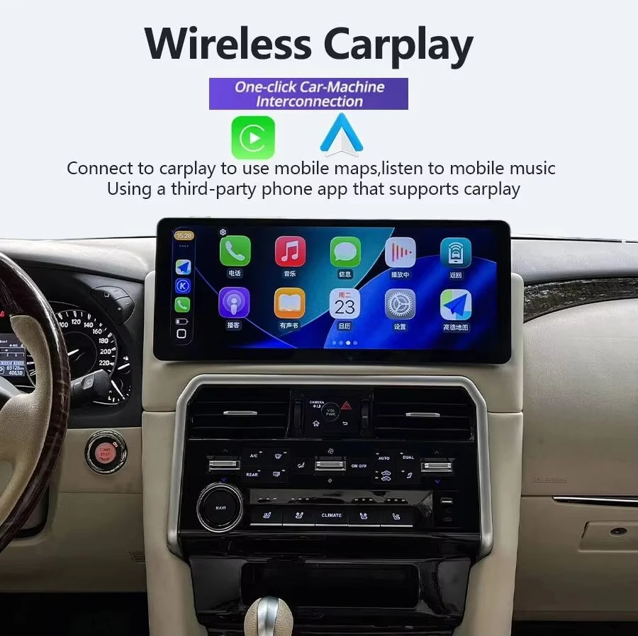 Android 15 Qled Screen For Infiniti QX80 Nissan Patrol Y63 2010-2022 Carplay Android Auto Radio Bluetooth 4G Stereo 17