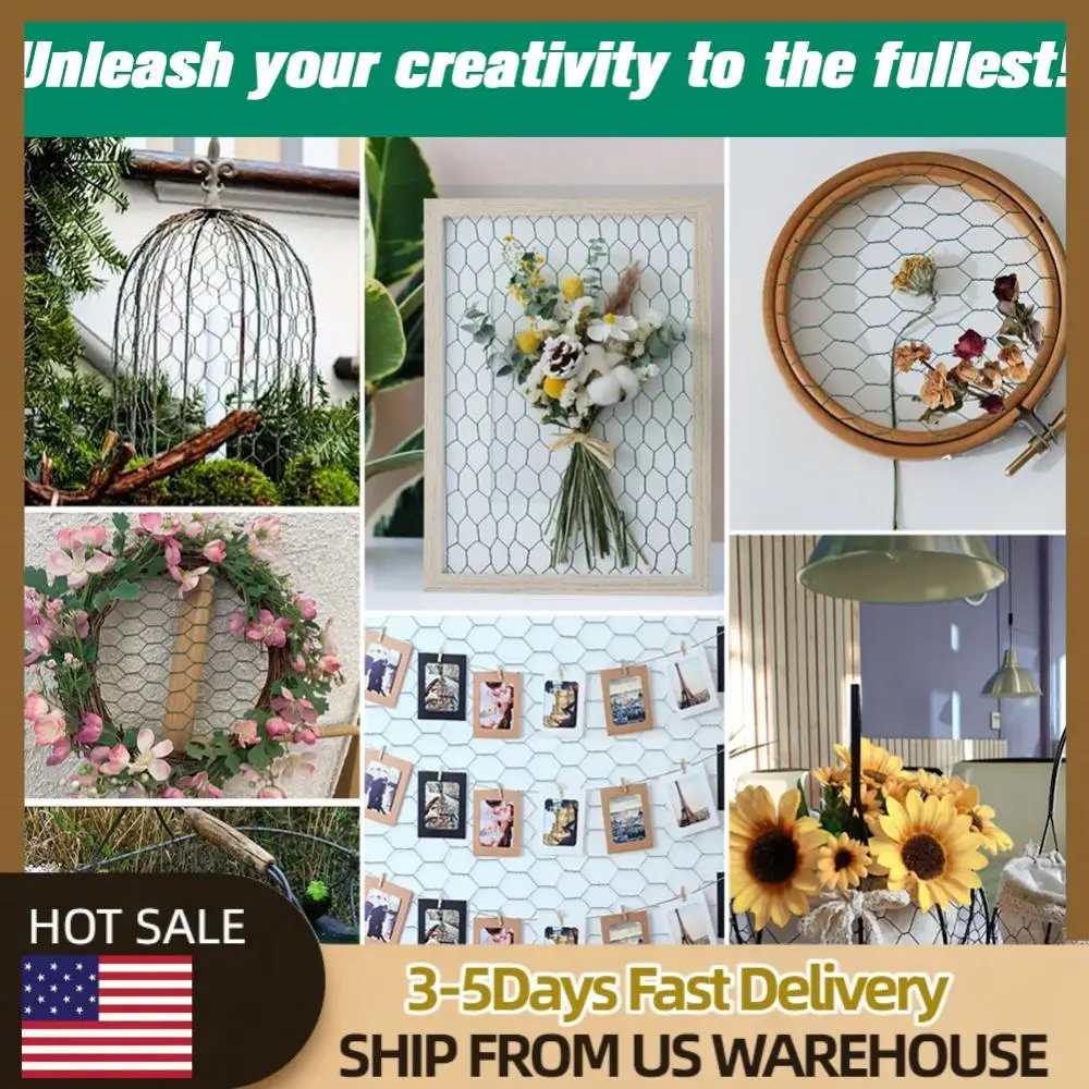 

Куриная проволока 39,37x1200 дюймов, шестиугольная сетка, проволока для курятника, кроличья проволока с ПВХ покрытием, сетка для забора, садовая сетка для птицы