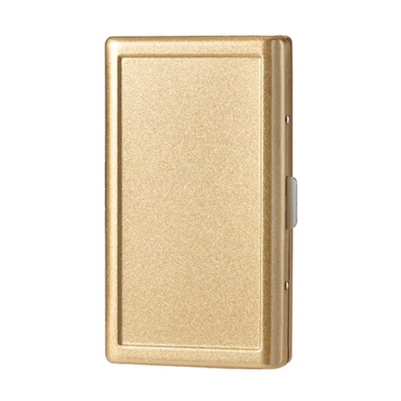 

Тонкий металлический матовый портсигар, ультратонкий портативный влагостойкий и устойчивый к давлению модный креатив