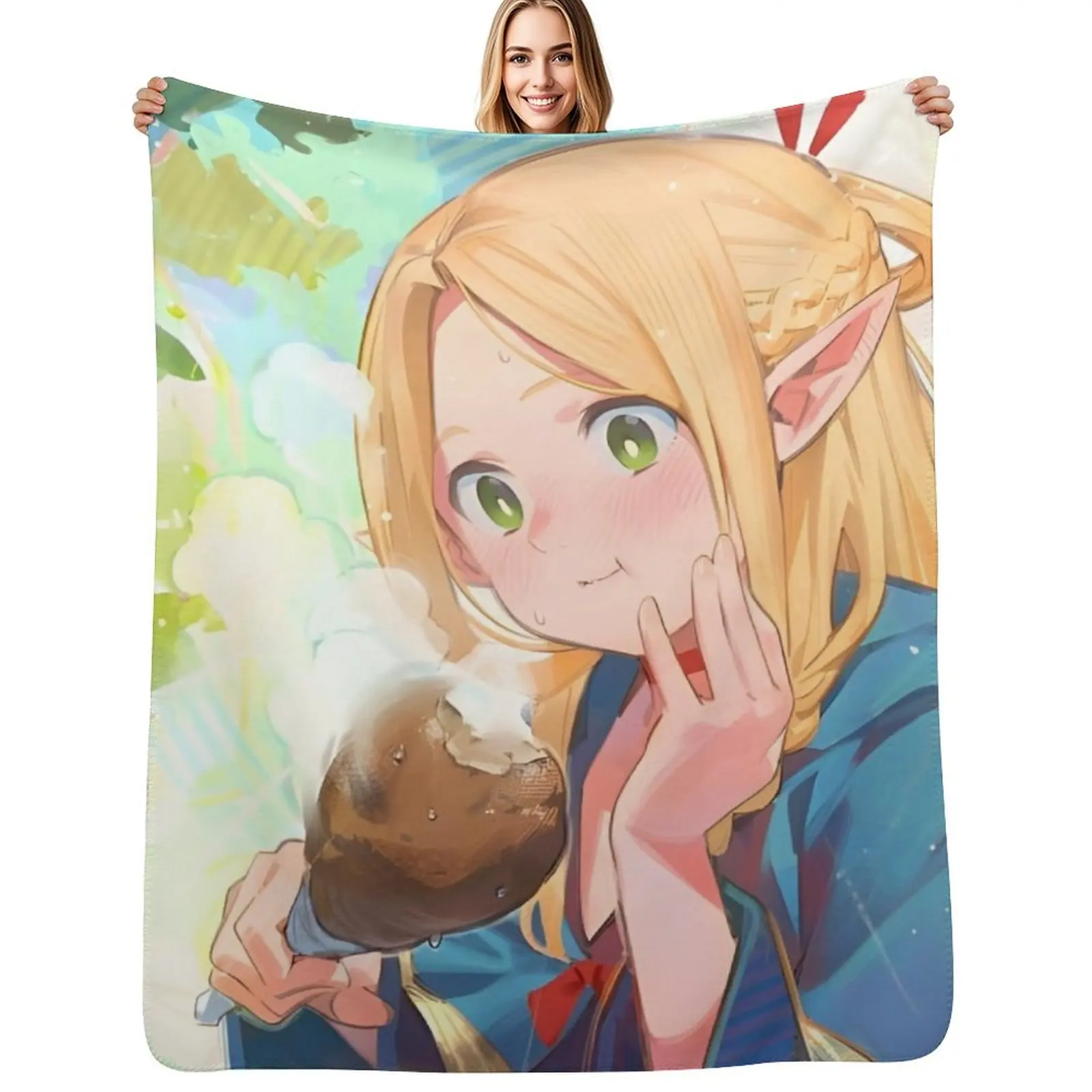 

Delicious in Dungeon - Marcille Donato Throw Blanket Moving Blankets For Bed Summer warm winter Blankets