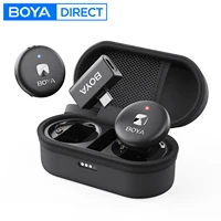 BOYA Omic micrófono Lavalier inalámbrico para iPhone 15/16 Android USB-C Smartphone Youtube grabación de vídeo transmisión en vivo Vlog