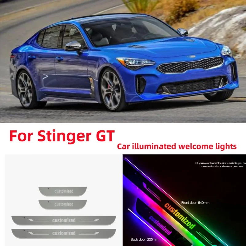 

Customized Car Door Sill Light LED Welcome Pedal Projector Threshold LampFor Kia Stinger GT CK 2017-2023 2018 Auto Accessories