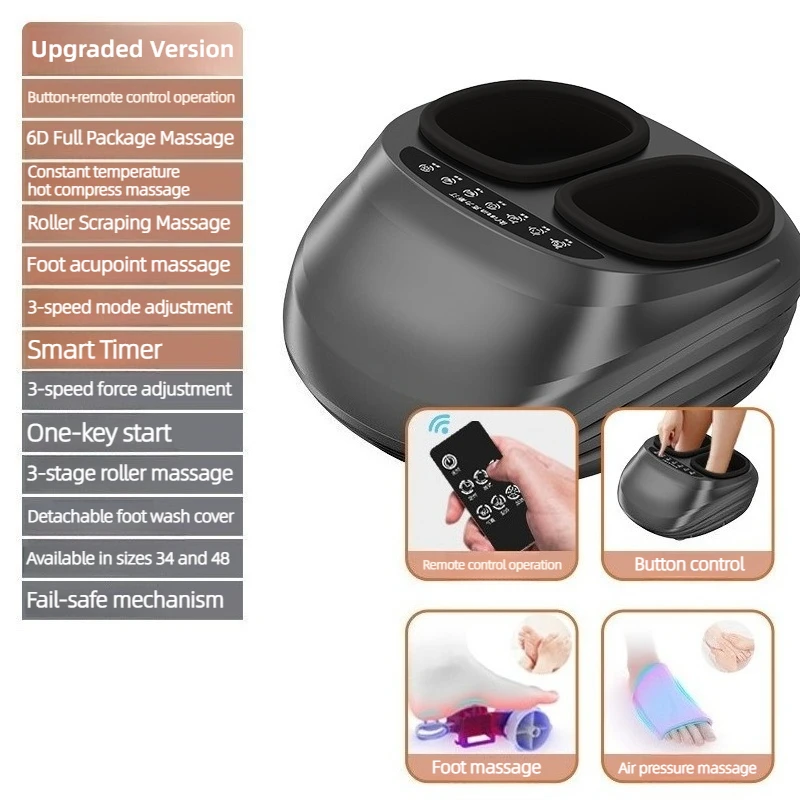 Volledige dekking voetmassagemachine professionele bionische verwarming elektrische airbag voetmassager comfortabele massageapparatuur