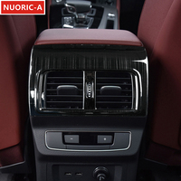 Stainless Steel Rear Air Conditioning Outlet Frame Decoration Cover Trim For Audi Q5 FY 2018-2022 Car Styling Interior