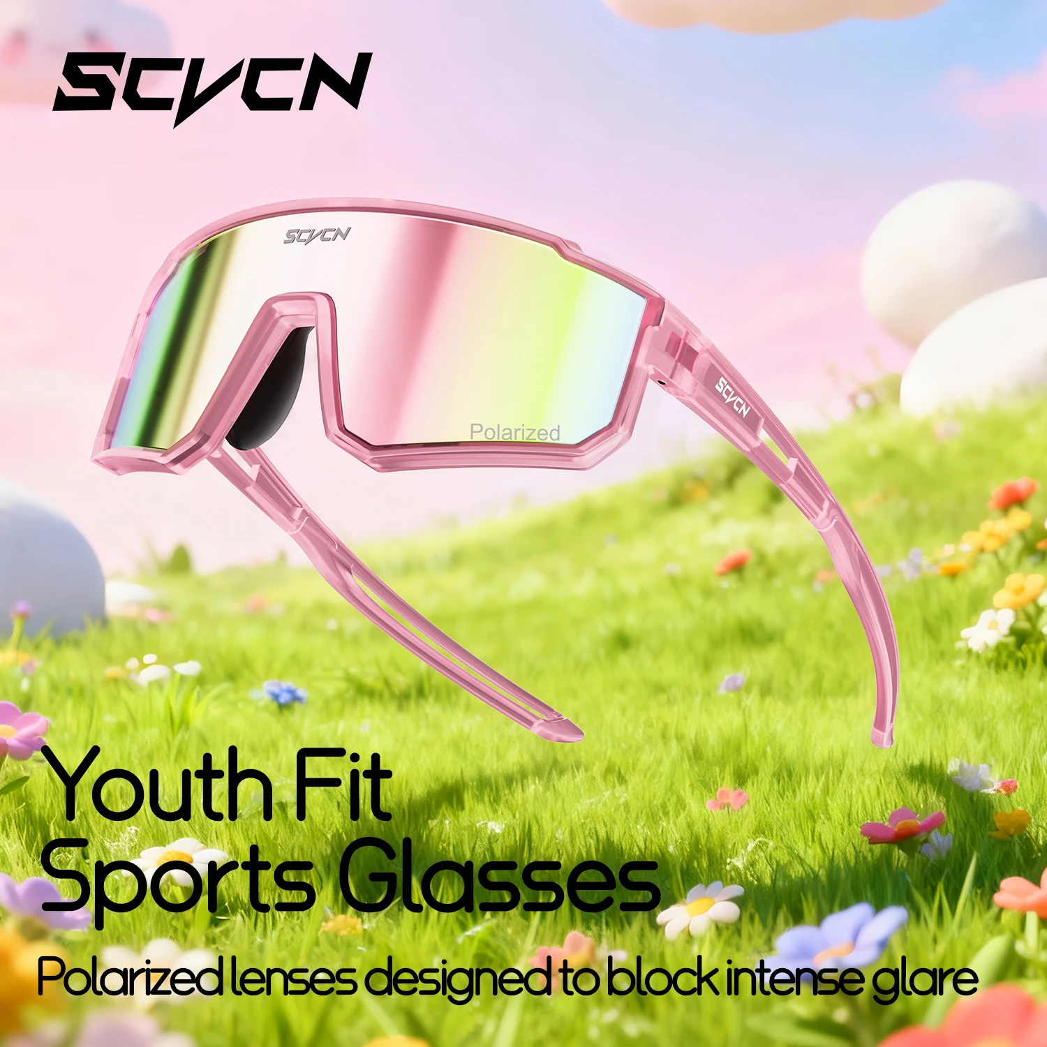 

SCVCN UV400 Photochromic Sunglasses Outdoor Boys Girls Kids Skateboarding Bike Polarized Cycling Eyewear Children Sports Glasses