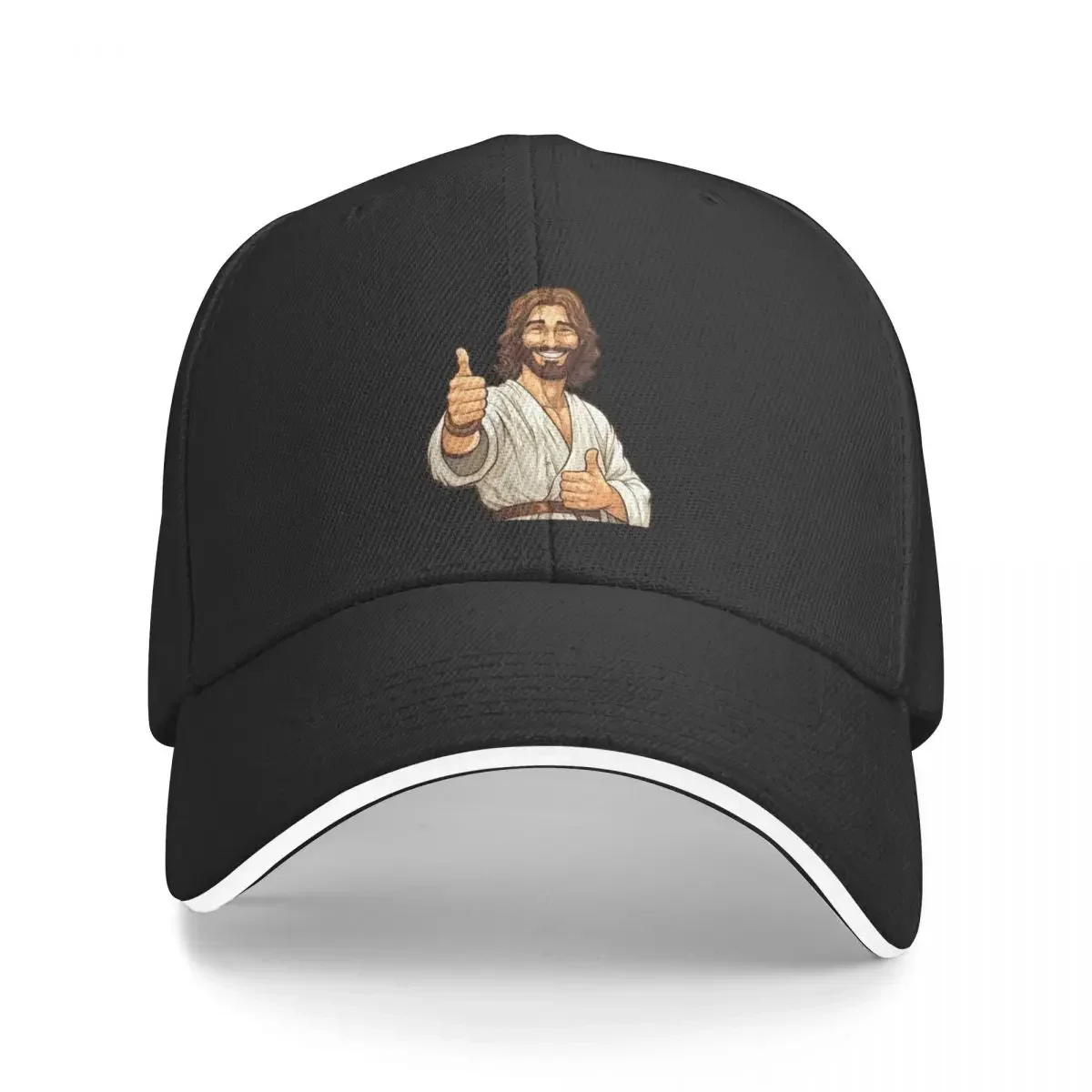 

Thumbs Up Jesus Baseball Cap Big Size Hat Hood luxury caps Woman Men's