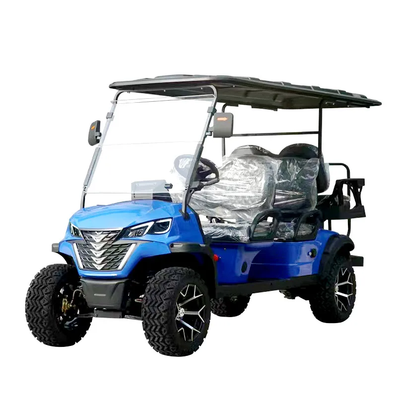 Wholesale New Design Fashion Style 6 Seater Multifunctional Club Electric Golf Cart 5kw 4kw Fast Off-Road Hunting Golf Cart