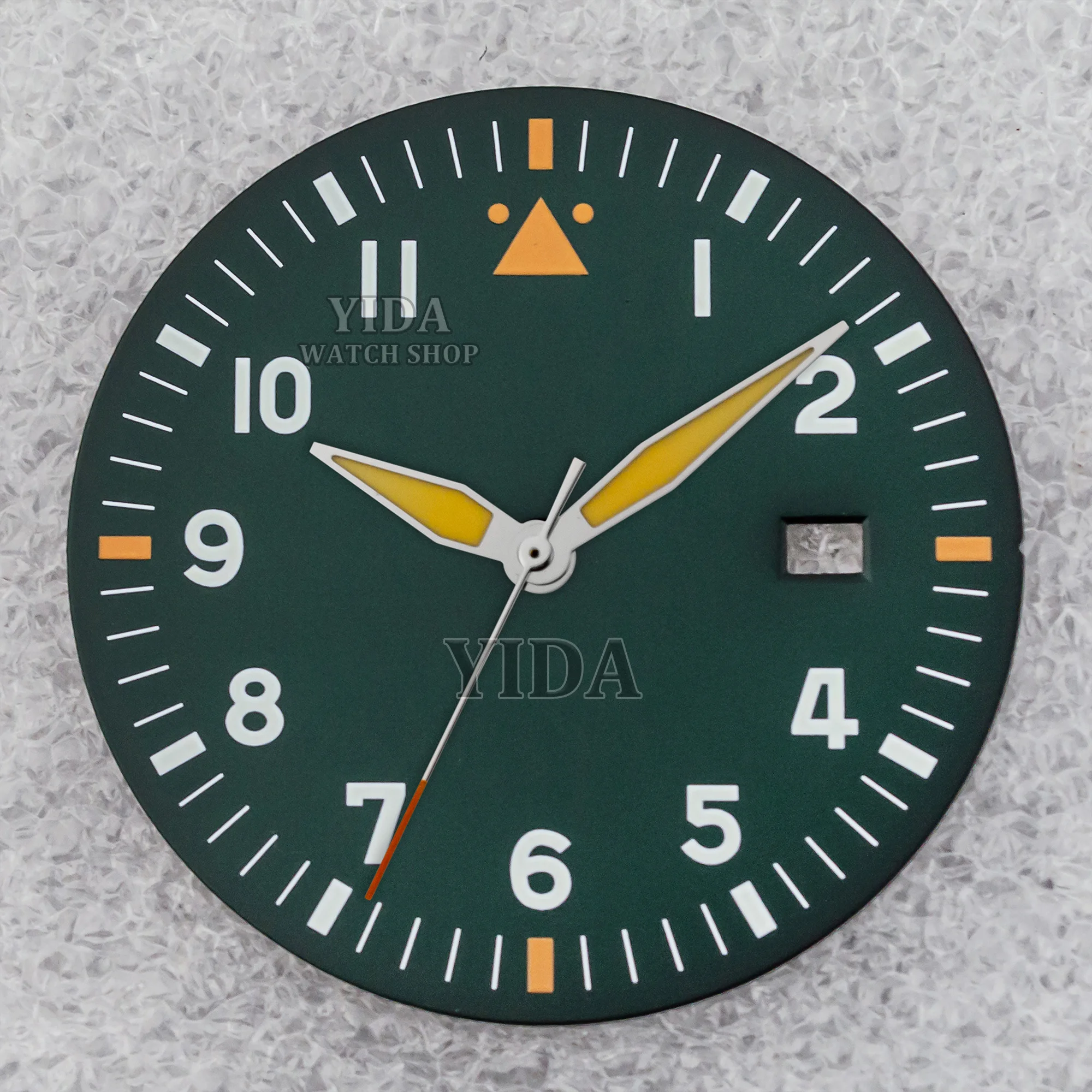 36mm Watch Dial Green Luminous Face Hands NH35 Watch Dial Needles Pointers for Mod Mark XX fit NH35 Movement Parts Repair Tools