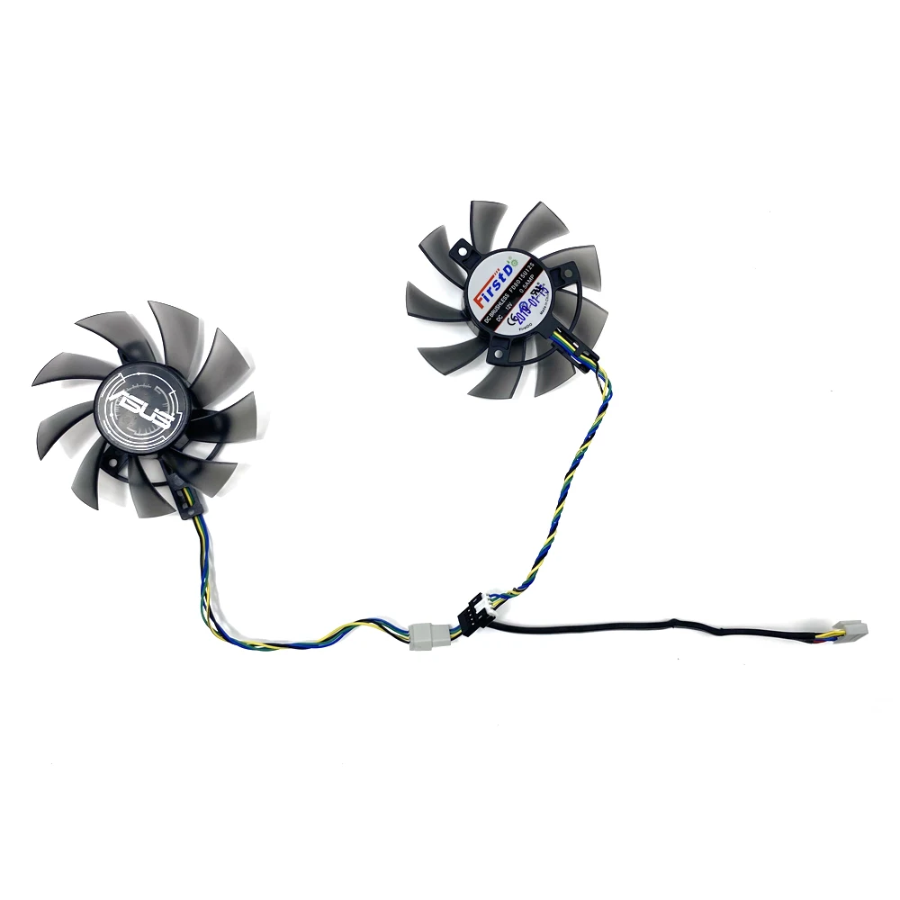 Koelventilator 75Mm Fd8015u 12S 0. 5a Gtx1650 Gtx1660 Ti Gpu Ventilator Voor Asus Dual Gtx 1650 1660ti Grafische Kaart Fan