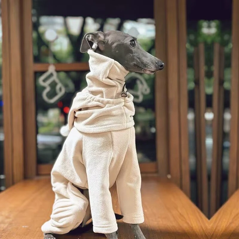 

Модная мягкая зимняя одежда для собак, водолазка с борзой, квадроцикл, маленький уиппет, теплая одежда для собак, контрастный цвет, повседневный спортивный свитер