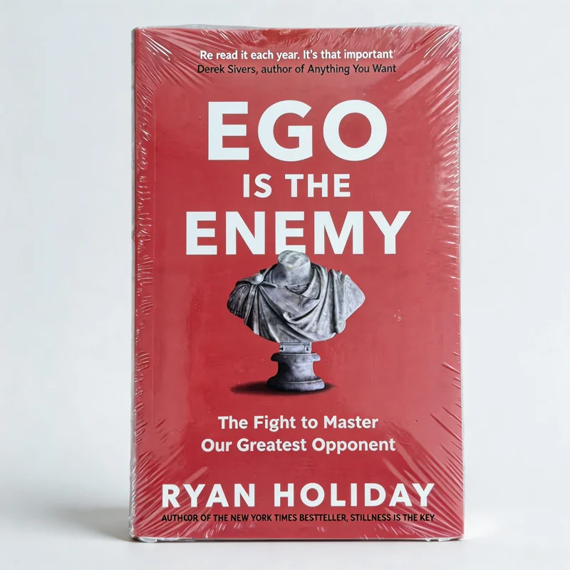 Novela # 1 libro más vendido de The New York Times, EGO IS THE ENEMY de Ryan Holiday, libro de bolsillo