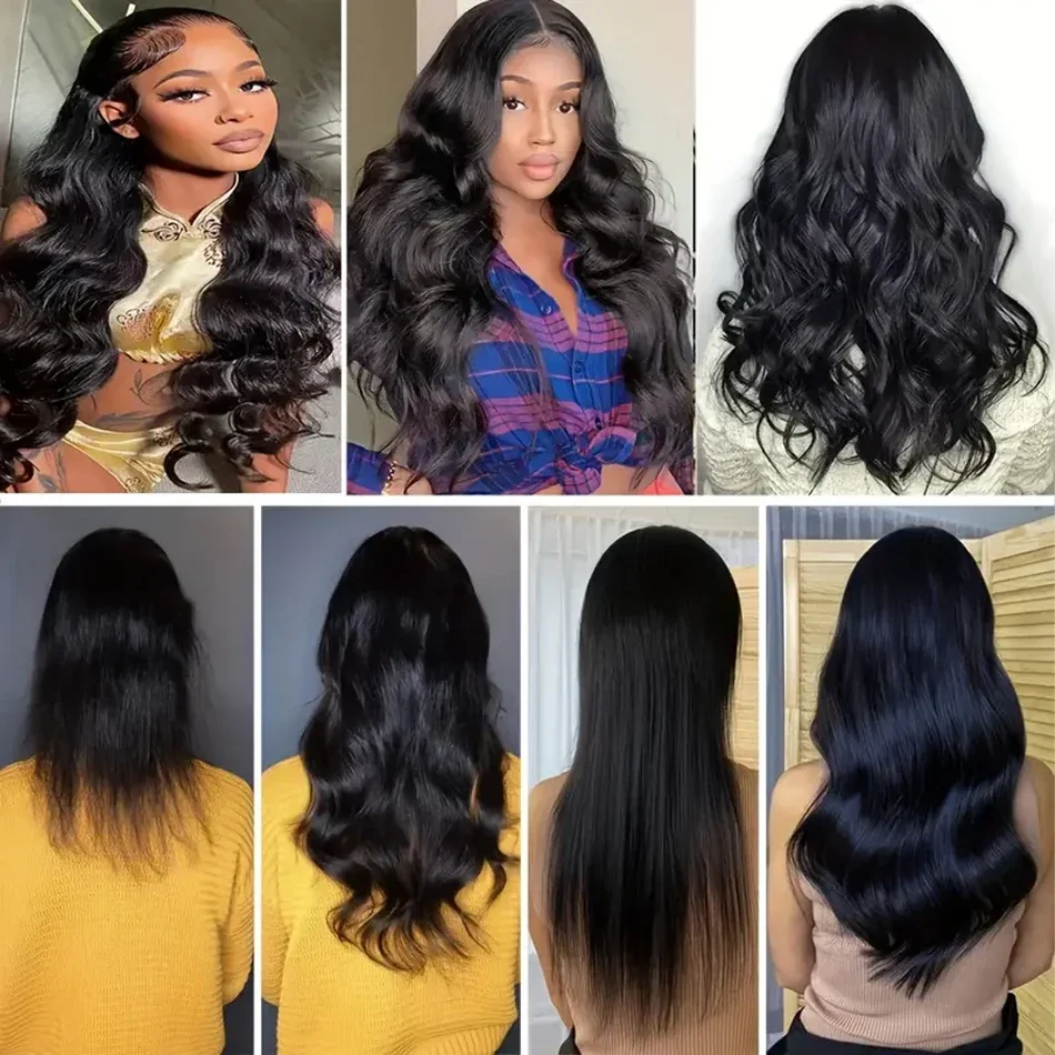 Body Wave Tape In Hair Extensions Human Hair 100% Remy Human Hair Tape Extensions Natural Black Extensions For Black Women