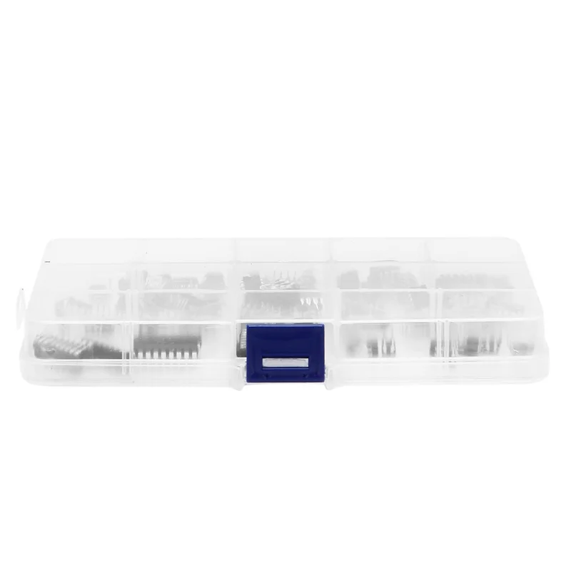 -Septembre 170 peças 10 tipos kit de sortimento de chips de circuito integrado, conjunto de soquete dip ic para opamp temporizador de precisão única pwm