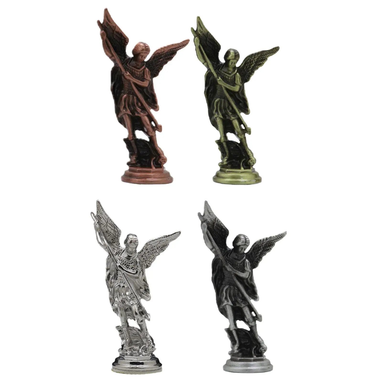 Holy Angel Saint Michael Figurine Tabletop Ornament for Entryway Desk Office