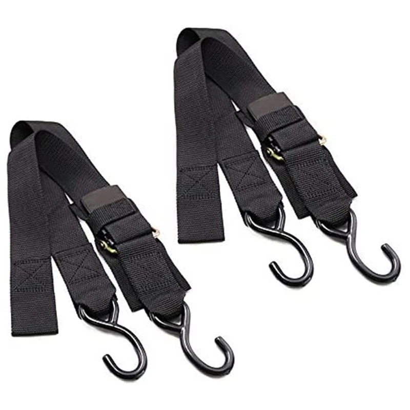 เรือ Transom Tie Downs Straps พร้อม Quick Release Buckle Universal Trailer Strap