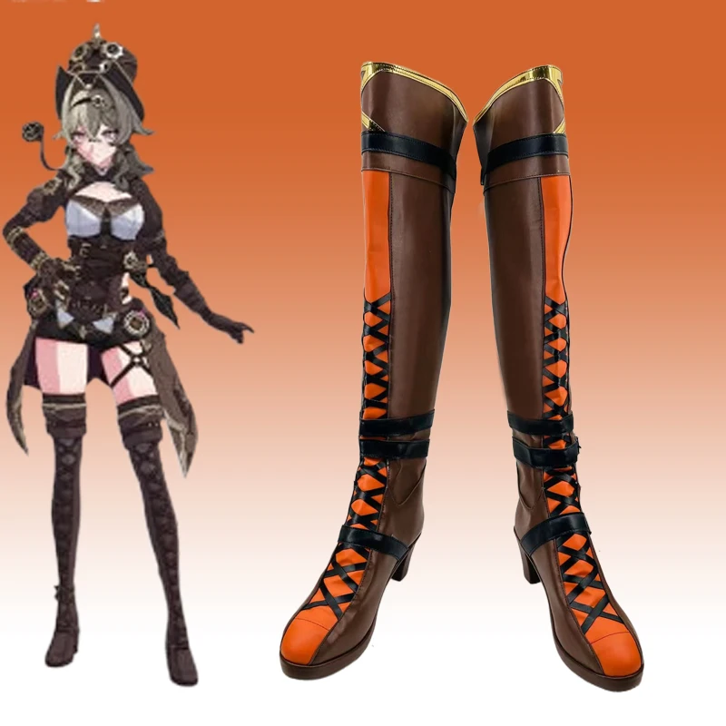 VILL V Cosplay Shoes Honkai Impact Custom Made Shoes Halloween Party Male Female Cosplay Prop Costume Accessory Role Play