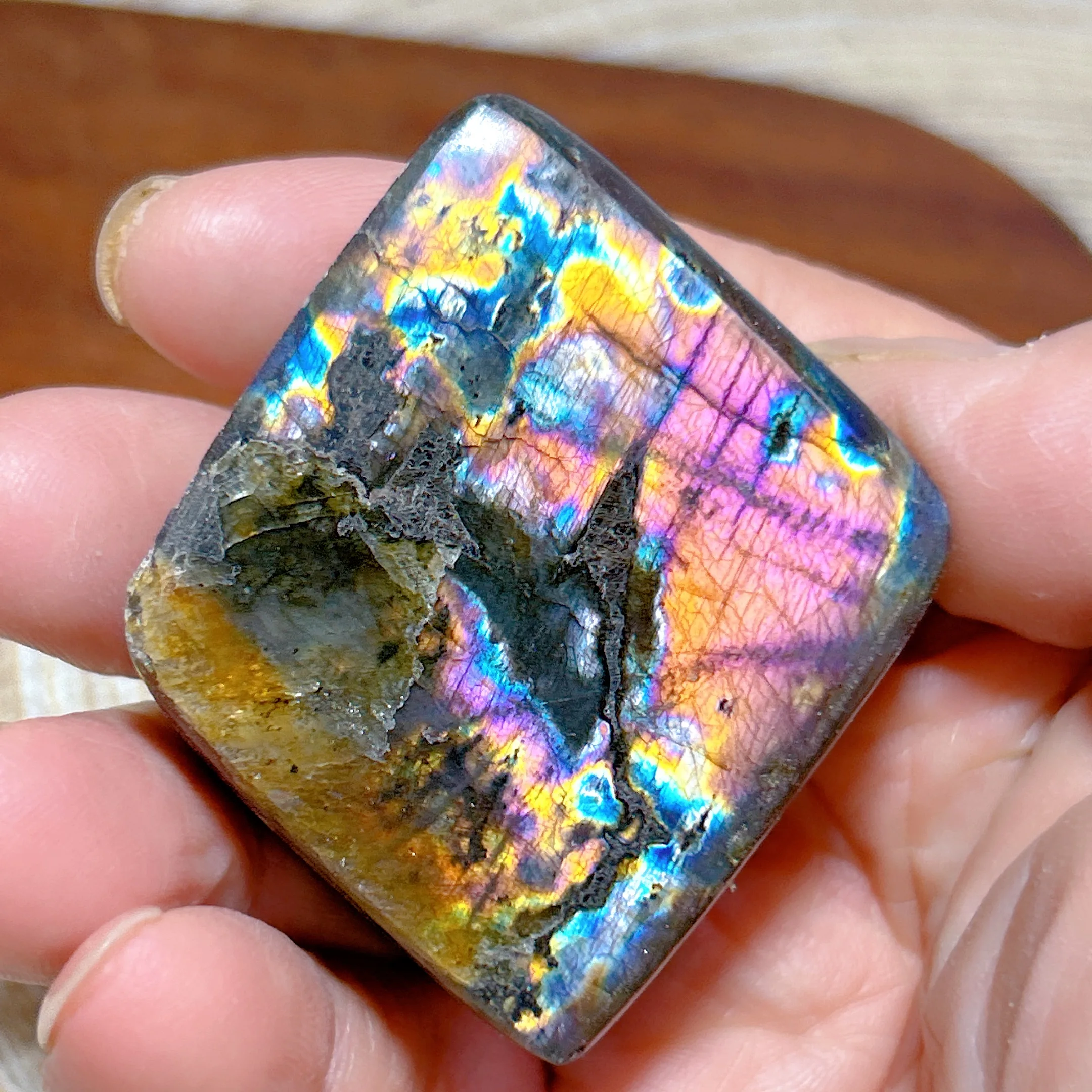 High Quality Healing Natural Crystals Purple Blue Labradorite Free Form Flashy Gemstones Ore Mineral Home Decorations Gifts