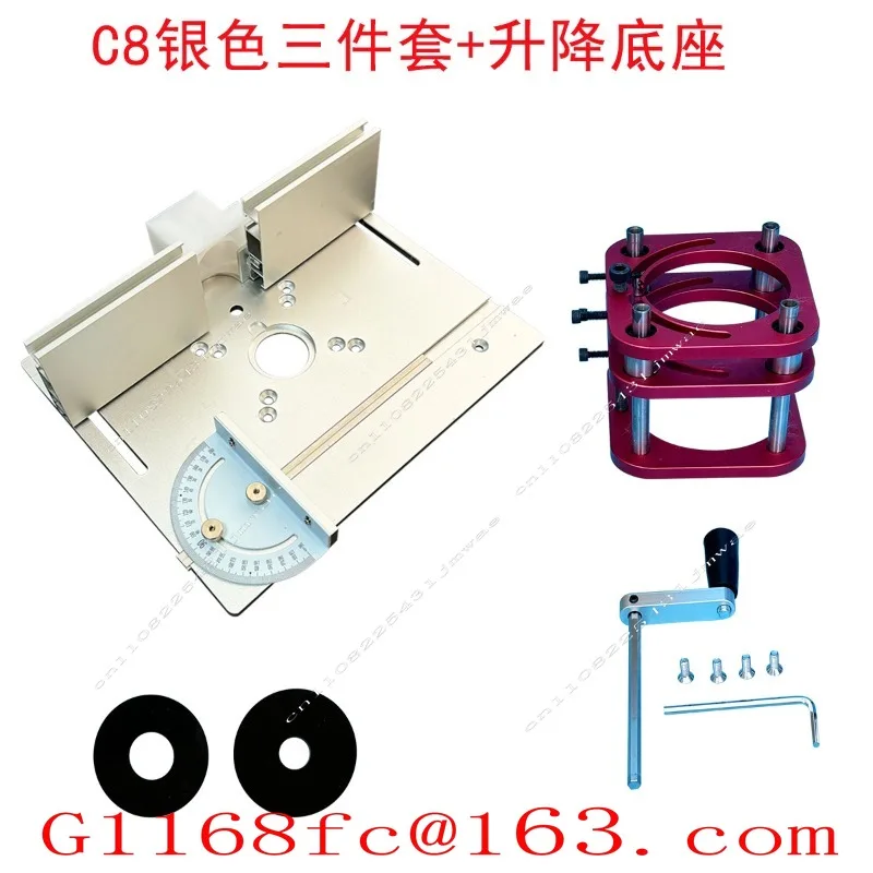 C8 2-in-1 Bakelite Milling andTrimming MachineCountertop Flip-chip Board, Micro Table Saw Panel, Push Ruler Against The Mountain