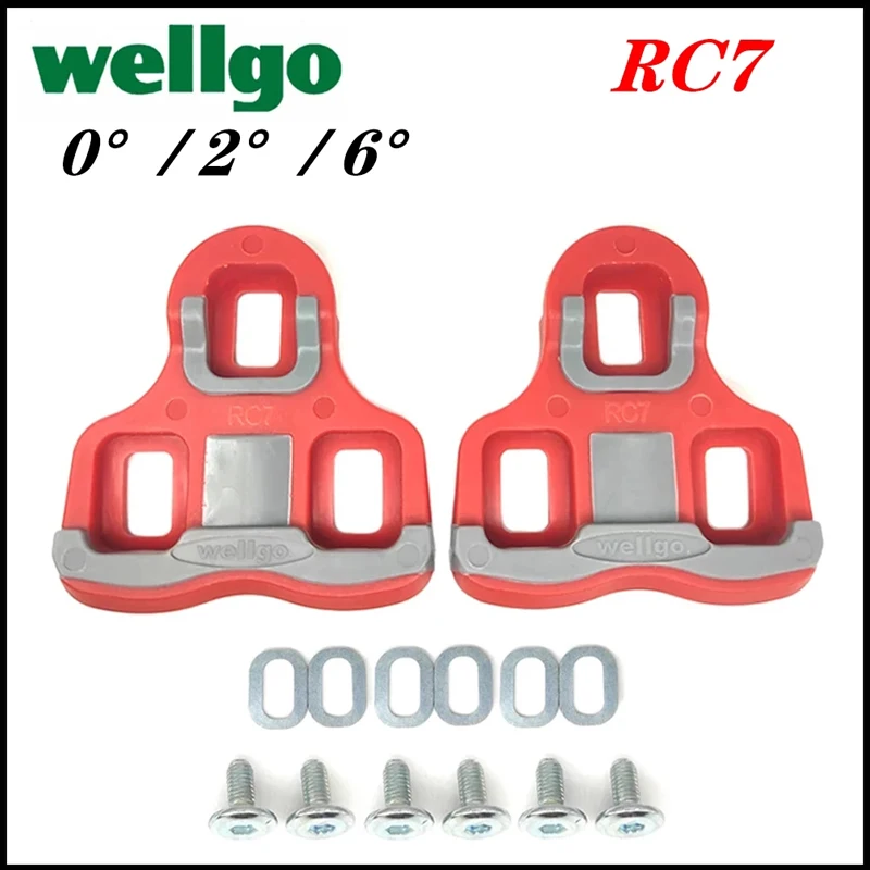 Wellgo Bicycle Pedals Cleats Accessories RC7 SH10 SH11 SH12 SPD Cleats Locking Plate Splint Compatible With Lookkeo Bike Pedals