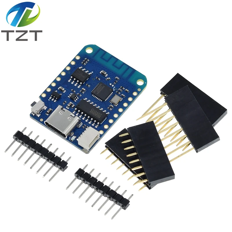 WeMos D1 Mini Pro V3.0 NodeMcu TZT 4 MB/16 MB Bytes Lua WIFI Internet of Things Entwicklungsboard basierend auf ESP8266 CH340G Nodemcu V2 – Detail 31