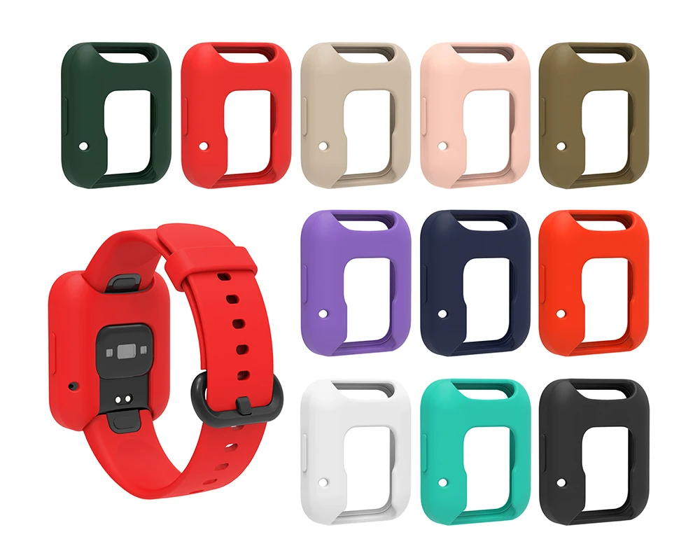 Silicone Strap For Redmi Watch 2 Bracelet Replacement Watch Band For Xiaomi Mi Watch 2 Lite Wristband + Protective Case