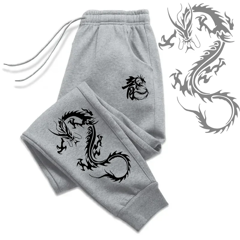

Лидер продаж 2025, мужские повседневные спортивные штаны, высококачественные брюки с принтом китайского дракона, городская мода, уличная одежда, брюки, мужская одежда