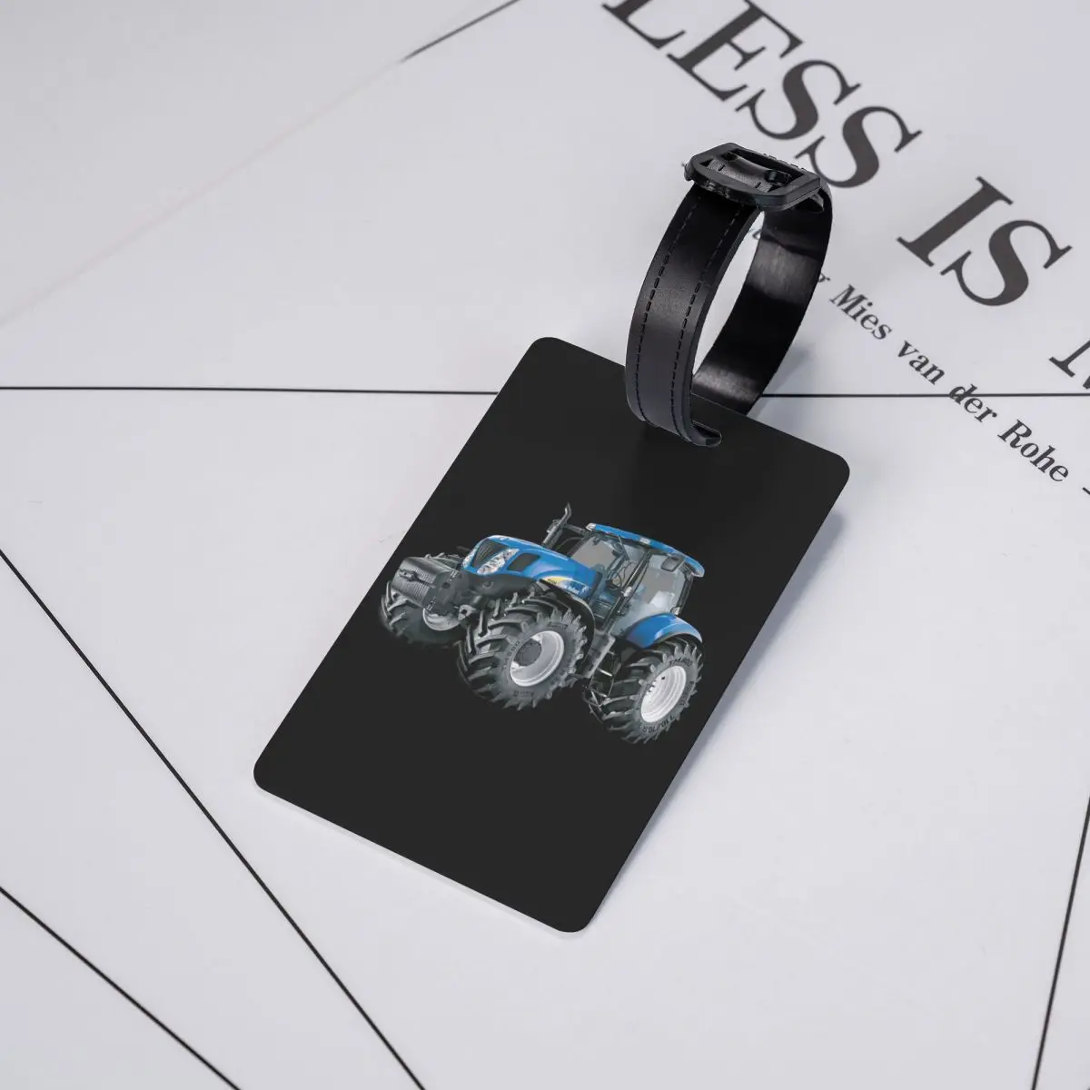 Custom Tractor Luggage Tag Privacy Protection Baggage Tags Travel Bag Labels Suitcase