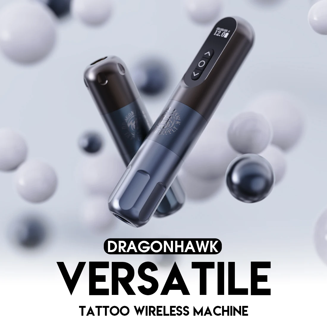 

Dragonhawk Versatile Wireless Tattoo Pen Wired& Wireless 3.5mm Stroke Coreless Motor Tattoo Supplies