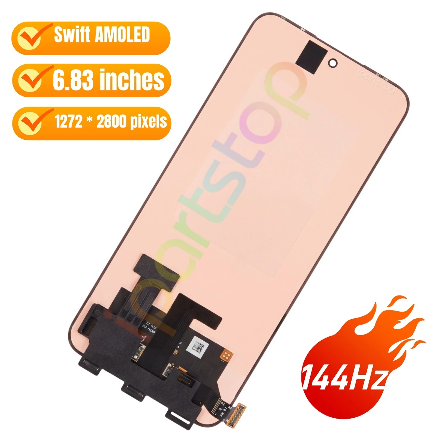 iParts Replacement New Display for OnePlus Nord 5 5G Nord5 CPH2709 144Hz AMOLED Touch Screen Digitizer Assembly OEM Tested