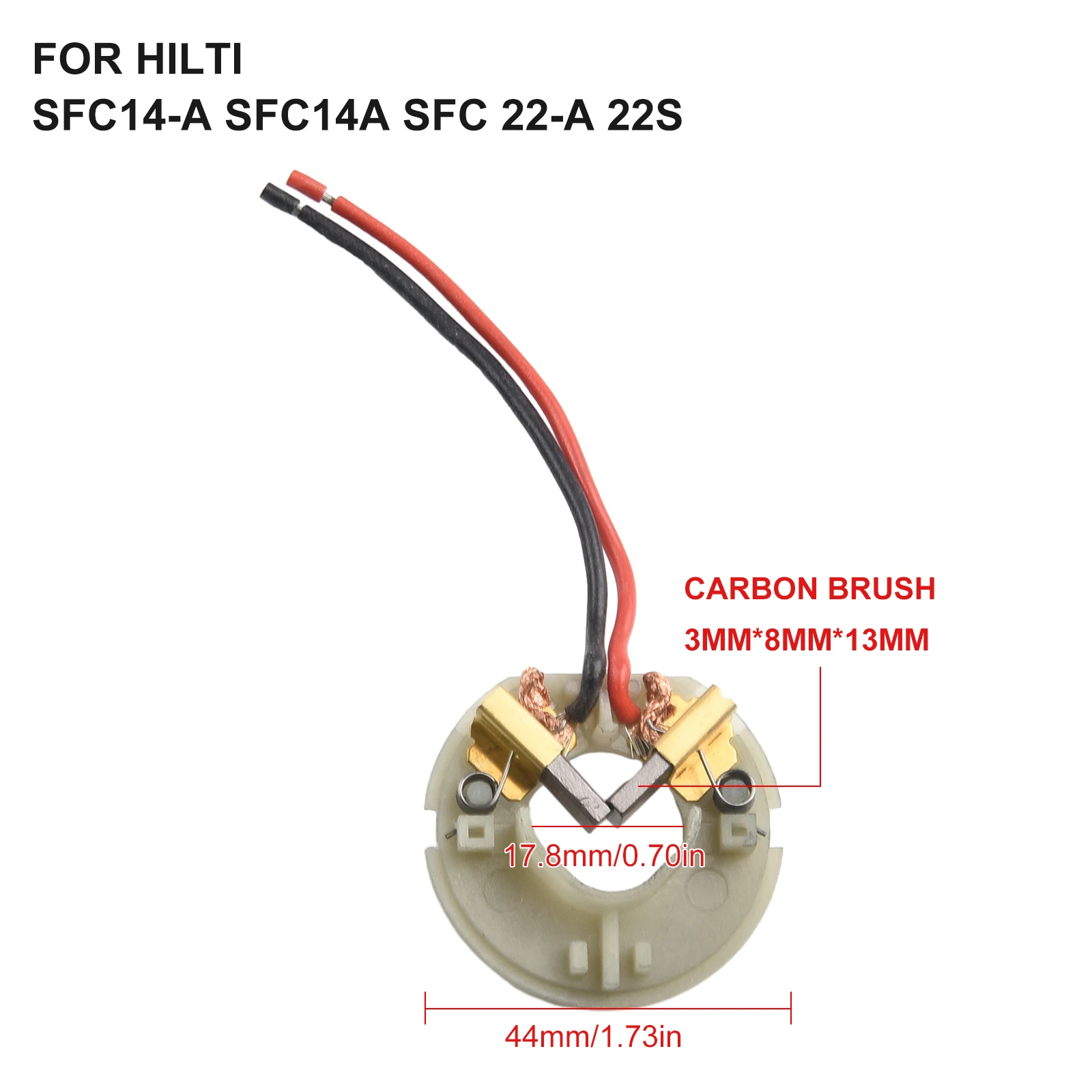 Imagem -04 - Substitua o Cartão do Suporte da Escova do Carbono para Hilti Parte das Ferramentas Elétricas Sfc14-a Sfc14a Sfc22a Sfc22-a Sfc 14a 14a 22a 22a Pcs