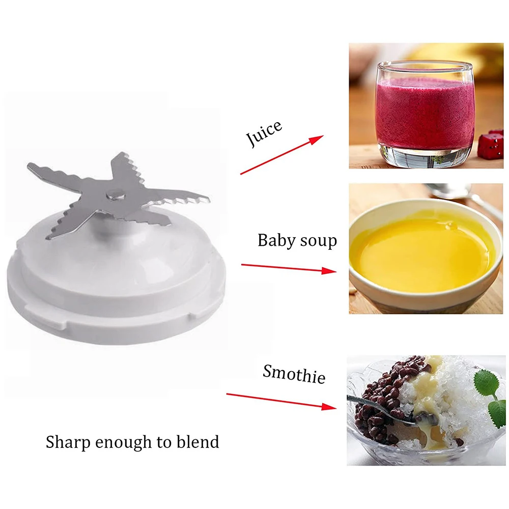 Blades Knife with Sealing Ring for Philips HR7625 HR7620 RI7620 RI7625 HR2160 Knife Holder Juicer Blender Accessories