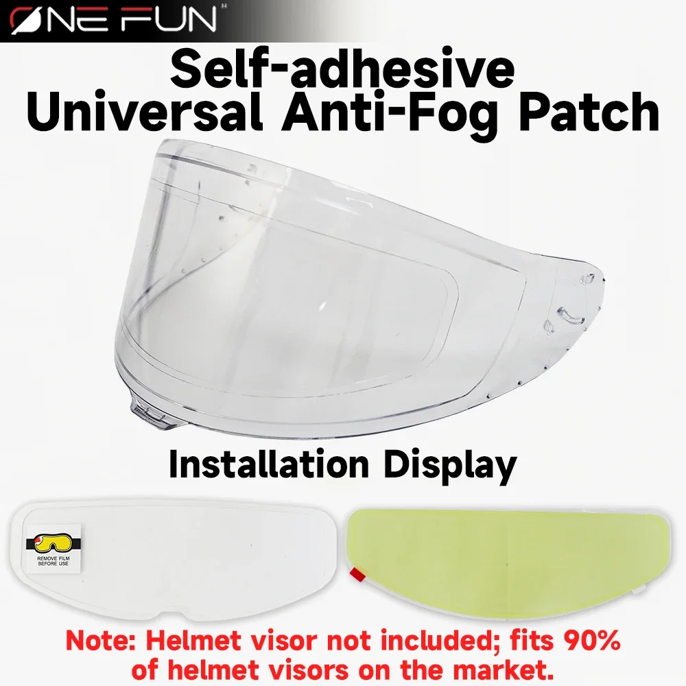 Universal Helmet Anti-Fog Visor Insert Motorcycle Stick-on Resistant Film Anti Fog Waterproof stickers Clear Shields Lens
