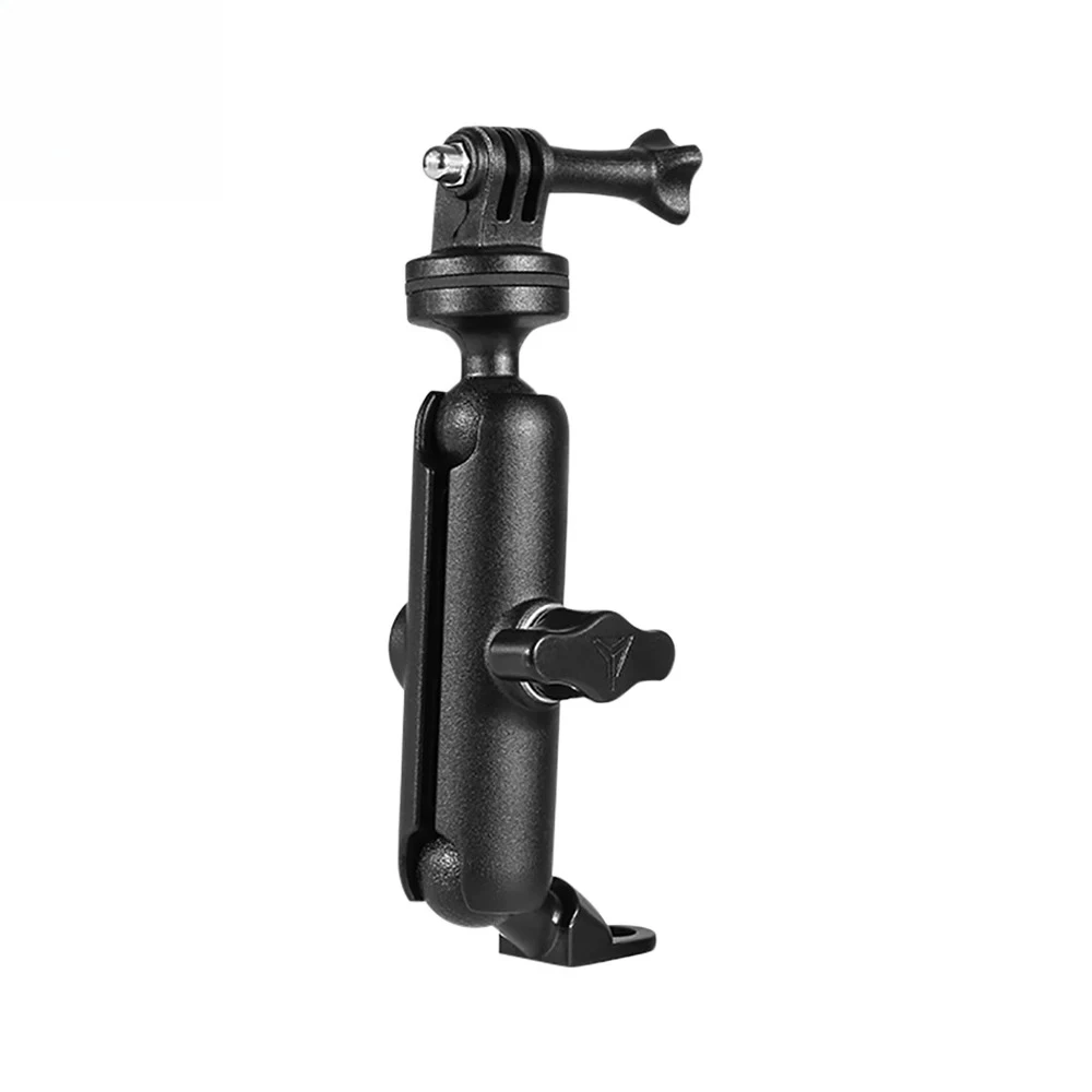 Motorcycle Bike Camera Holder Handlebar Rearview Mirror Mount Bracket 1/4 Metal Stand for Go-Pro Hero8/7/6/5/4/3+ Action Cameras