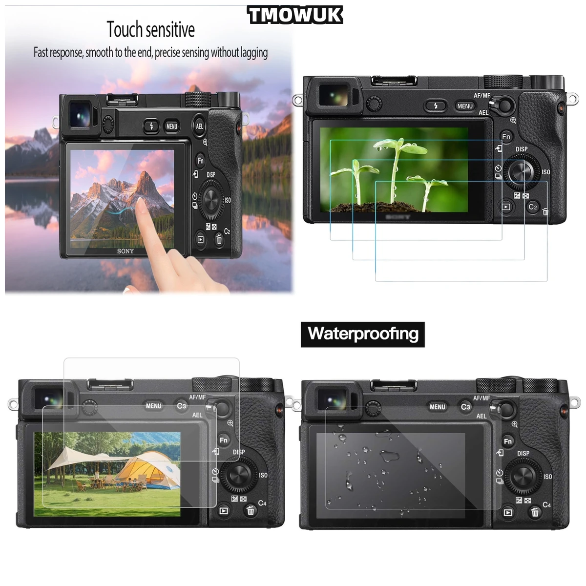 

For Sony Alpha A6600 A6000 A6100 A6300 A6400 A5000 NEX-7/6/5/5N/5T/5R/3 Screen Film Tempered Glass Cover Protector
