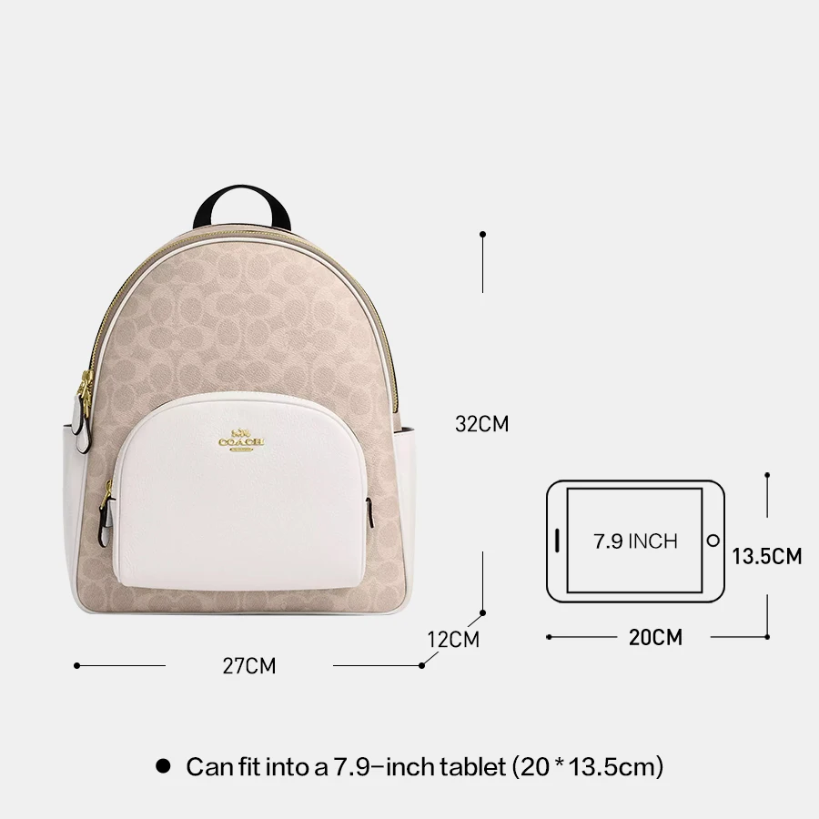 حقيبة ظهر نسائية من Court حقيبة ظهر عصرية للتنقل بسعة كبيرة، حقيبة ظهر مدرسية للسفر من القماش المميز، CZ176