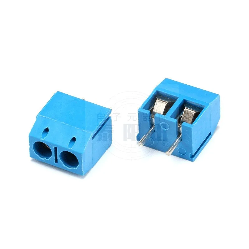 100 pcs 2 pin/ way 5.0mm Screw Terminal Block Connector