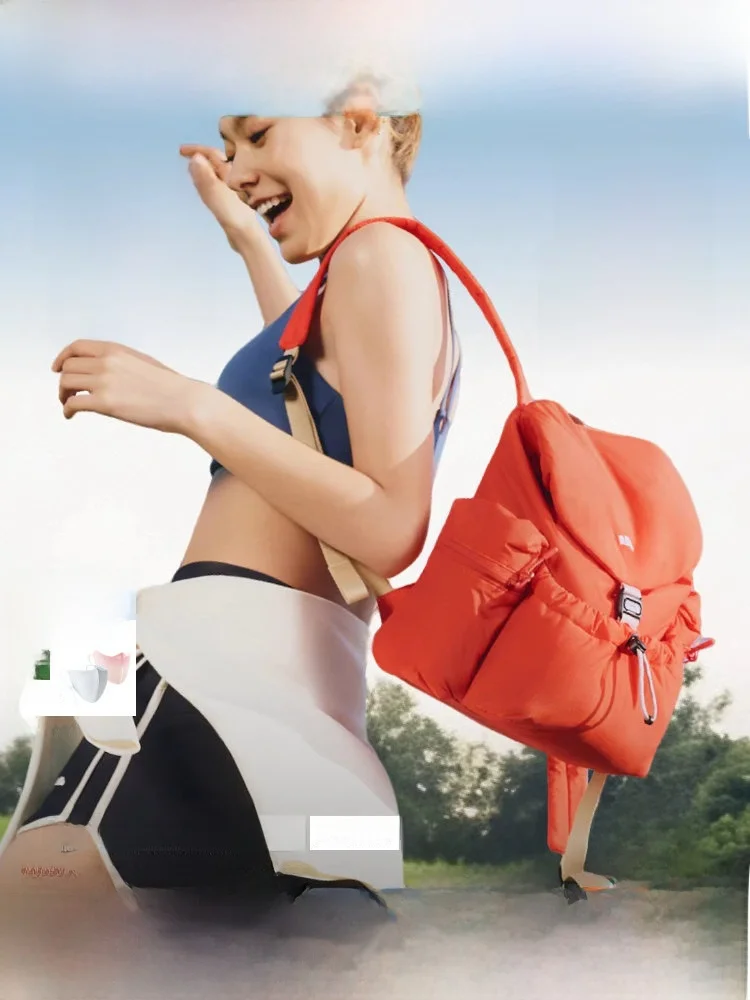 

Banana Leaf Double Shoulder Large Capacity Lightweight Hiking Backpack Puff Soft Pack New Outdoor Travel Mountain Climbing Bag