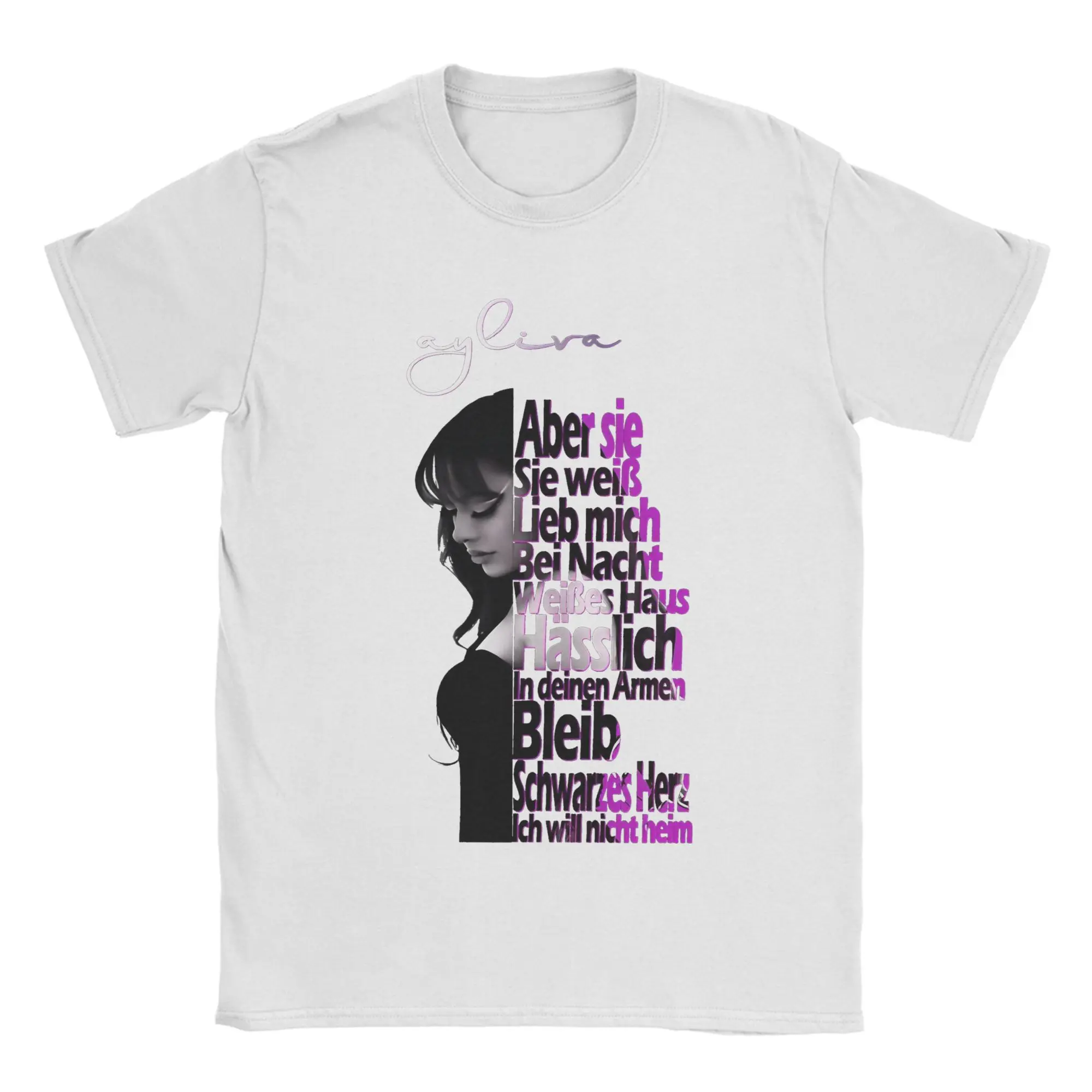 Ayliva konzert Frankfurt camiseta hombres ropa de algodón Casual cuello redondo manga corta
