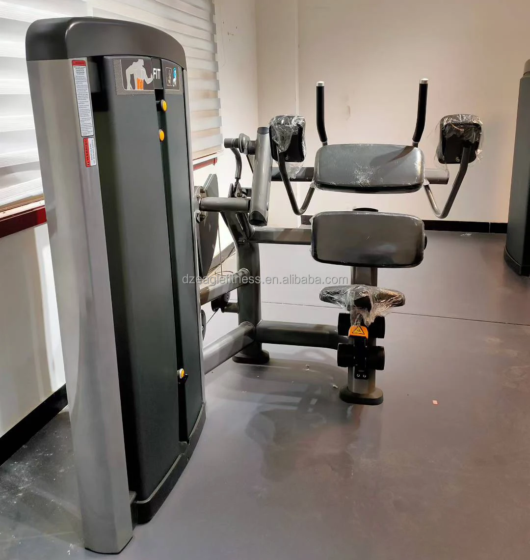 Hot Sale Strength Training Equipment Abdominal Machine Pin Load Crunches Abdominal Machine
