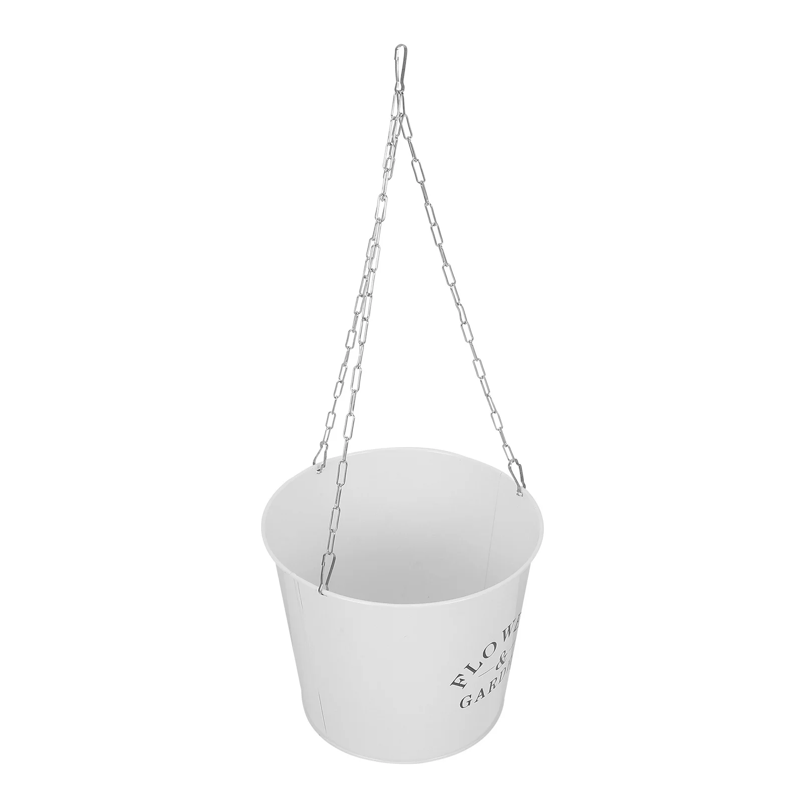 

Metal Hanging Bucket For Outdoor Plants Balcony Garden Wall Mounted Planter Iron Railing Flower Container Decorative Plant