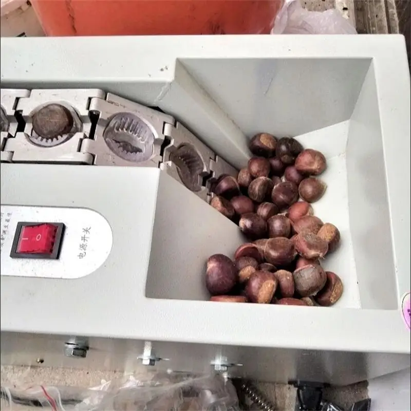 Commercial Chestnut Opening Machine Fully Automatic Chestnut Opening Machine Chain Plate Cutting Machine Chestnut Cutting Machin