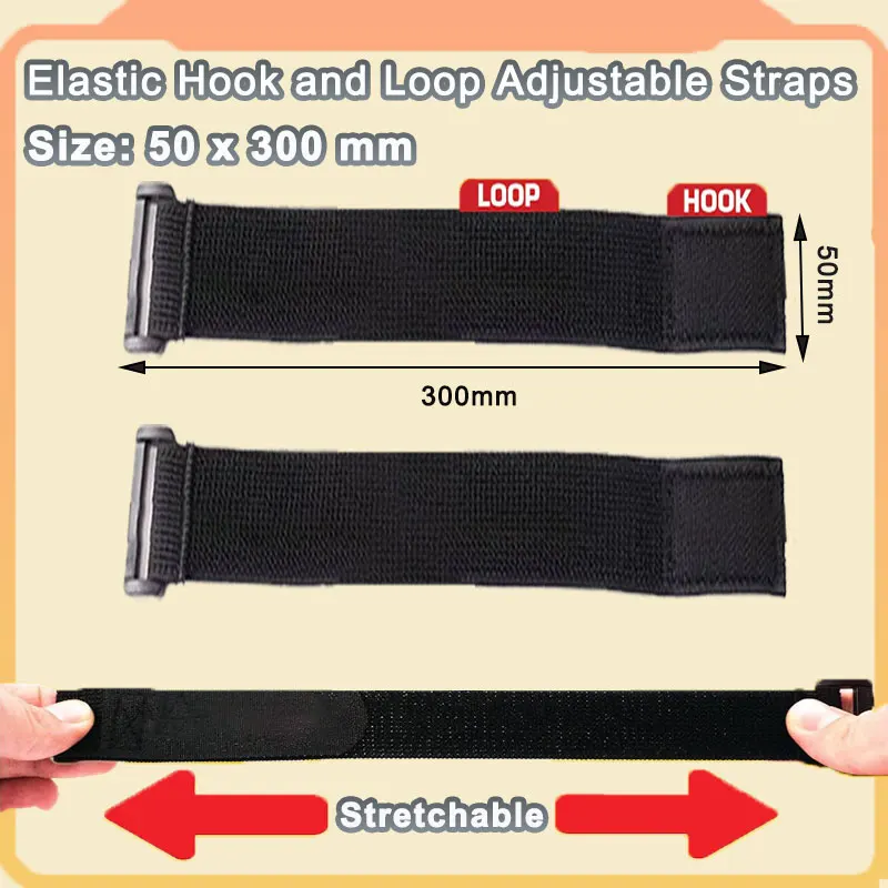 3/5PCS Adjustable Hook and Loop Fastener Tape for Cords