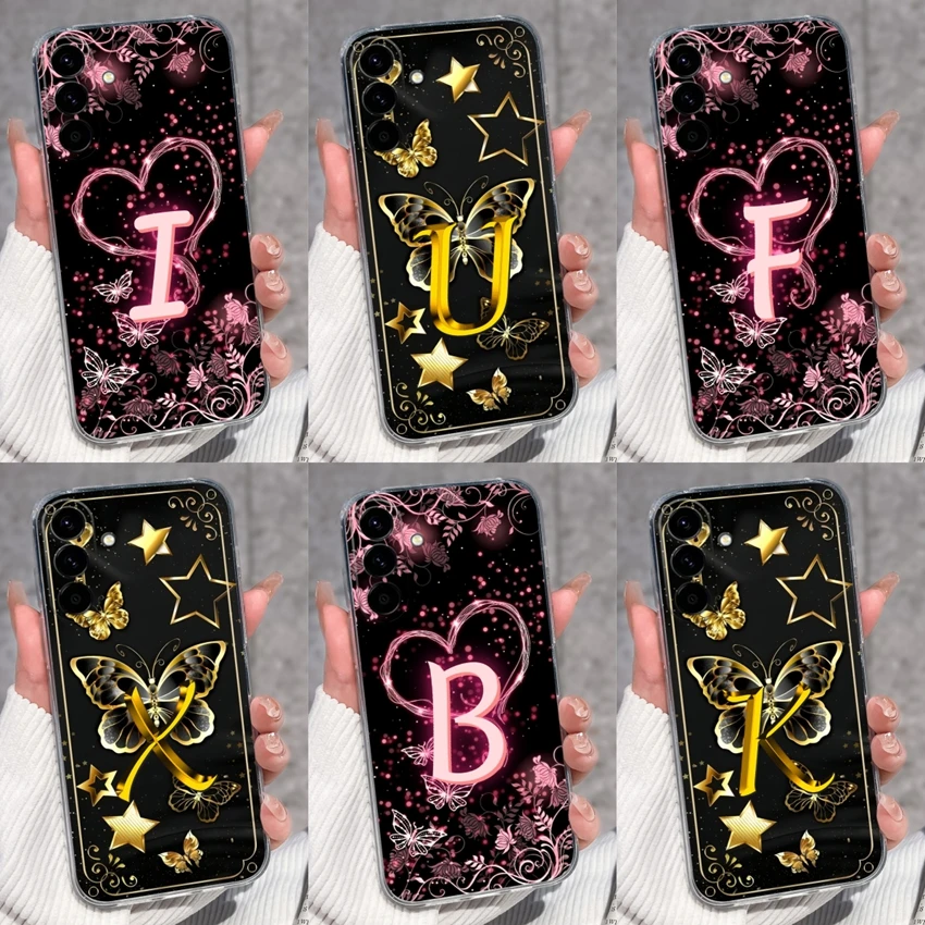 Clear Casing For Samsung Galaxy A57 A37 A27 5G Fashion Star Letters Soft Slim Silicone TPU Phone Case For SamsungA 37 A 57 Shell