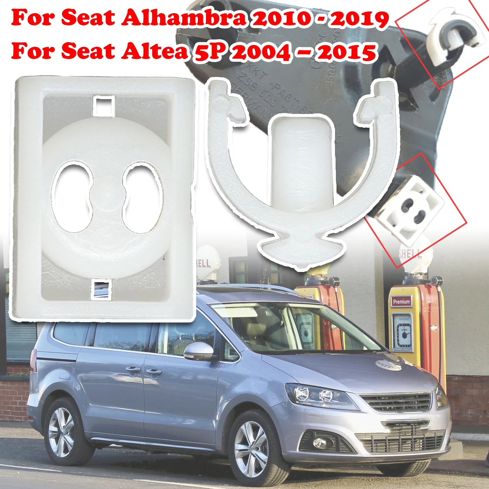 

2x Selector Relay lever Mechanism Sliding Shoe Securing Clip Pin For Seat Alhambra Altea Gear Selector Shift Cable Securing Clip