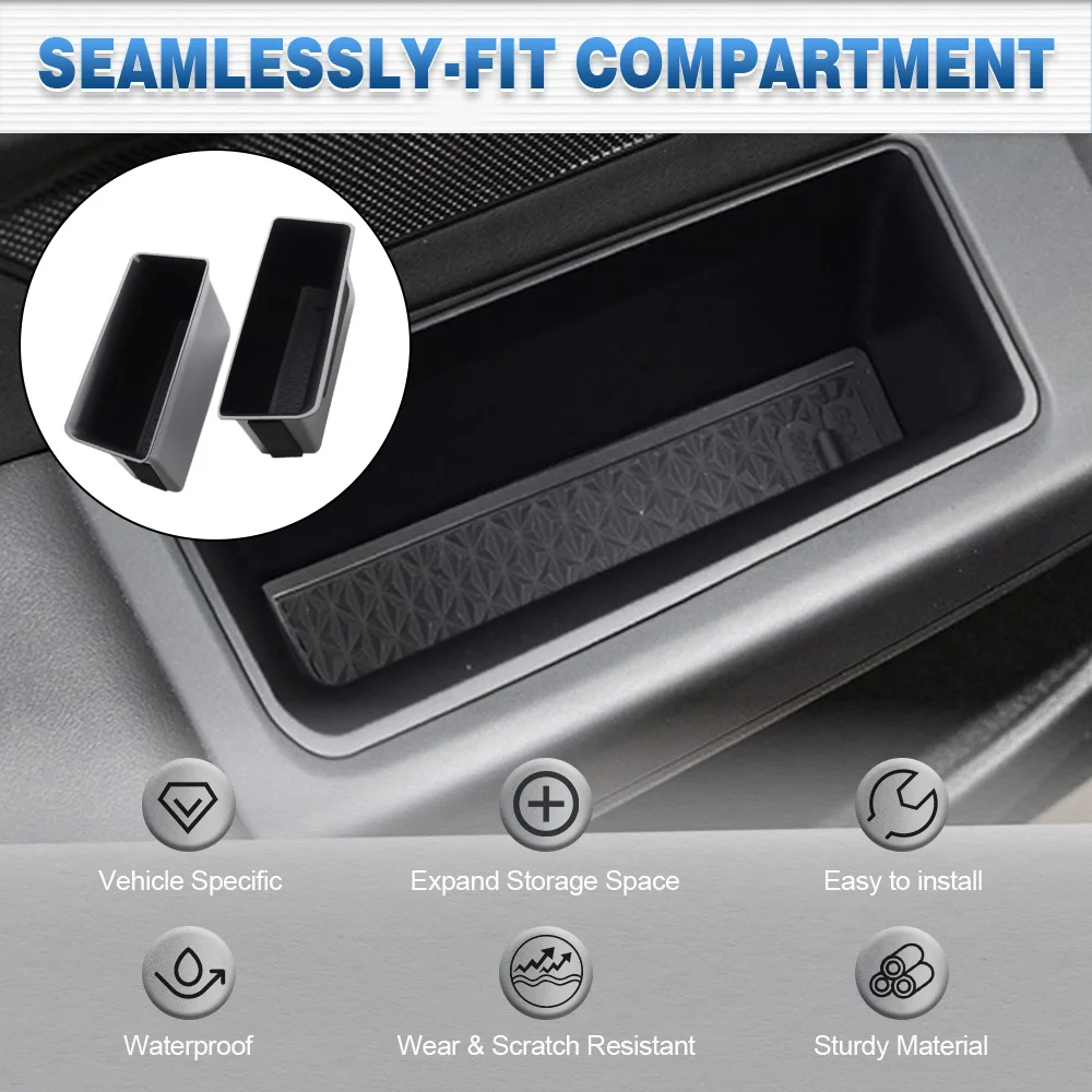 

For Volkswagen Golf 8 MK8 2021 2022 2023 2024 Car Door Storage Box Front Rear Door Handle Pocket Organizer Tray Interior Trim