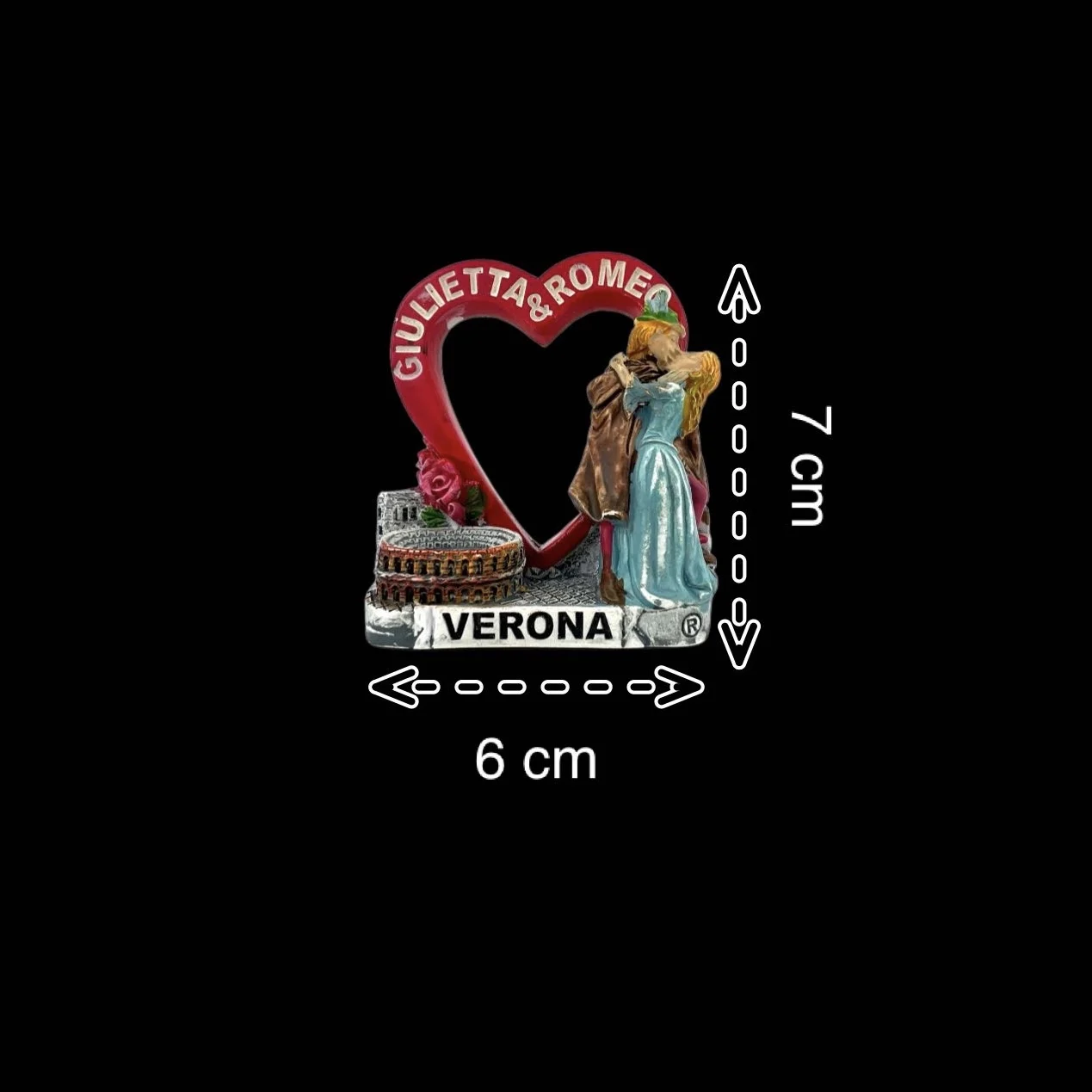 Italy Fridge Magnets Verona Romeo and Juliet Travel Memorial Magnetic Refrigerator Stickers Gift Room Decoration Collectio