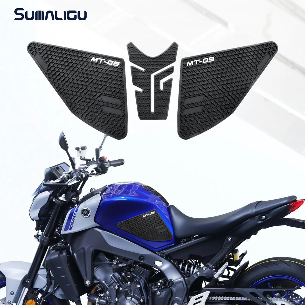 

For YAMAHA MT-09 MT09 2021 2022 Motorcycle Side Fuel Tank pad Tank Pads Protector Stickers Knee Grip Traction Pad