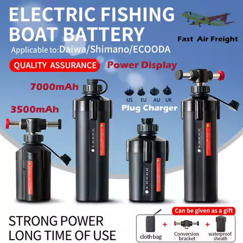 14.8v 7000mAh Power Display Fishing Electric Reel Battery For SHIMANO DAIWA ECOODA 3500mAh Waterproof Sea Fishing Wheel Battery