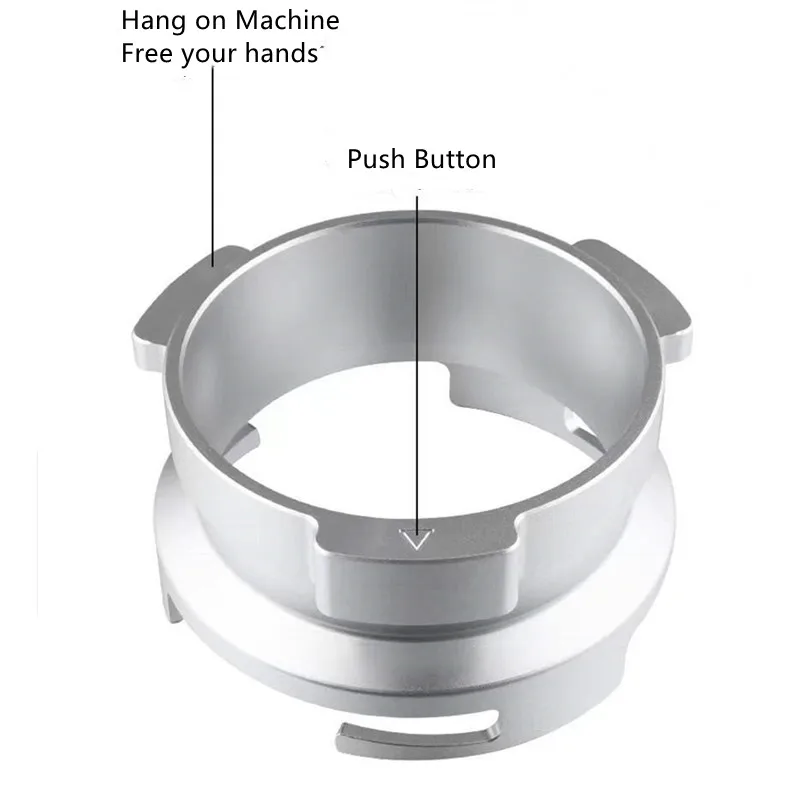 58mm Rotatable Coffee Powder Dosing Ring For Portafilter GeviE020DE/Barsetto Coffee Machines Coffeeware Barista Tools